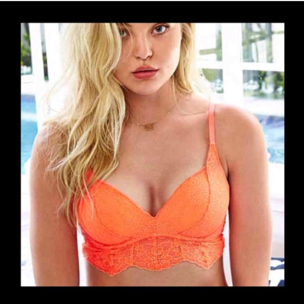 PINK Victoria's Secret Bralette Bra M Padded NWT - Picture 4 of 4